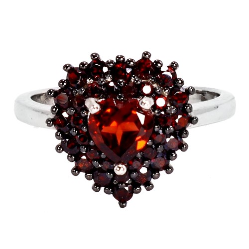 925 sterling silber ring herz - silber,