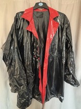 Retro PVC Glanz Regenmantel
