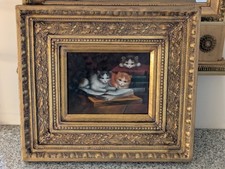 Ölgemälde Antik  3 Kleine