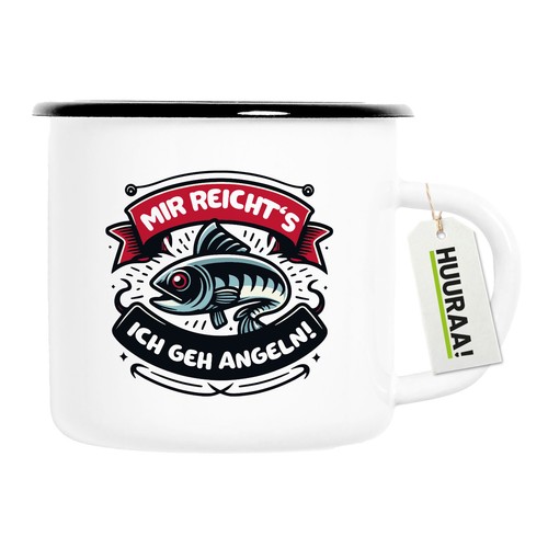 Emaille tasse mir reichts - tasse, reichts's
