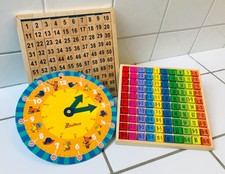 Grundschule Mathematik,1./2. Klasse: Maus und Montessori, 1x1, Lernuhr, 1 - 100
