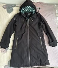 Danefae M Damen Mantel Steppmantel Longjacke Steppjacke mit Kapuze Thermolite