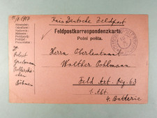 Dt. Reich Feldpostkarte aus