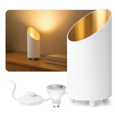 Uplight Bodenlampe AUREVA Tischlampe mit LED fourSTEP GU10 5W warmweiß Strahler