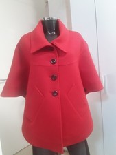 Rotes Schurwolle Cape Gr. 42/44