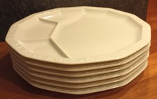 ROSENTHAL MARIA WEISS 6 FONDUETELLER BESTZUSTAND Ø ca. 27,5cm Rosenthal classic