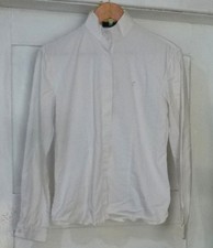 Black Forest Loesdau Langarm Turnierbluse weiß Gr. 36 67% Baumwolle