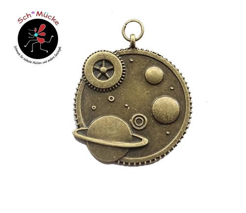 Anhänger steampunk planeten - anhänger,