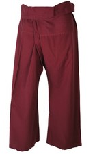 Thai Fischerhose aus fester Baumwolle, Wickelhose, Yogahose, Unigröße - Uni b
