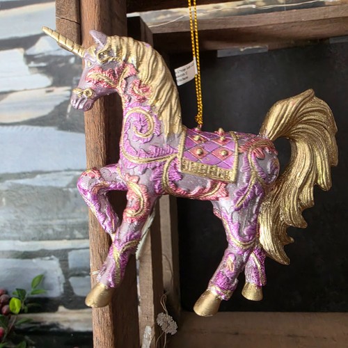 Einhorn gold rosa lila - rosa,