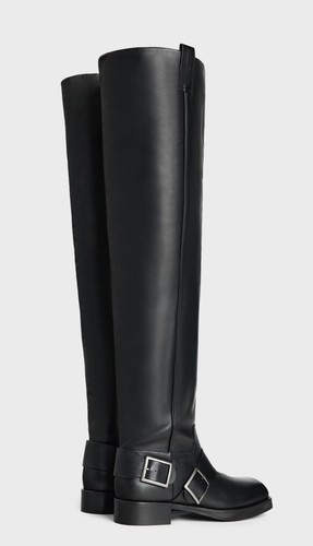 Overknee stiefel leder zara - overknee,