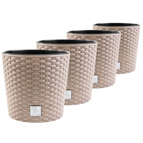 Rattan design blumentopf - rattan,