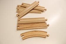 Holzeisenbahn Schienen für Brio/Lillabo/Playtive | 5er Set | lange Version