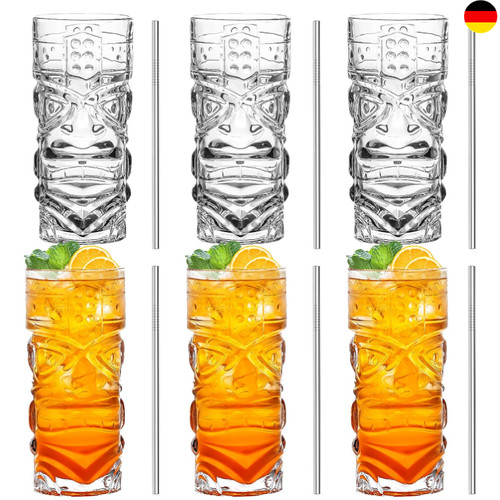 Transparente tiki gläser set - transparente, tiki-gläser
