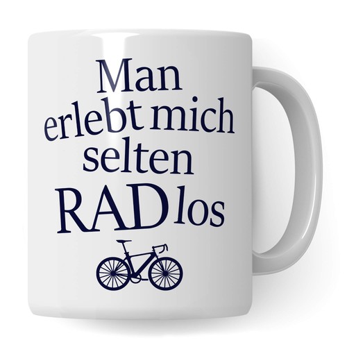 Fahrrad tasse lustig radlos - tasse,