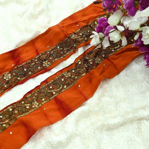 Indischer vintage orange sari - indischer,