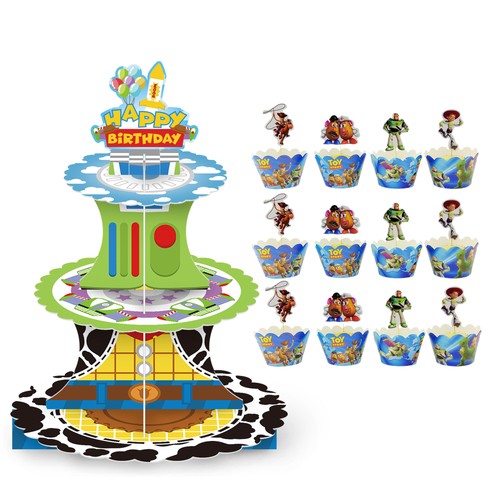 Toy story cupcake ständer - story,