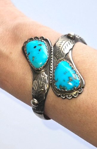 Navajo vintage turquoise cuff - navajo,