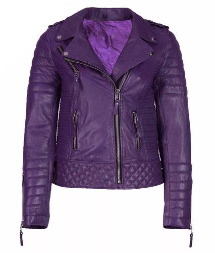 Damen biker rot lederjacke - damen,