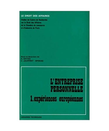 Entreprise personnelle - l'entreprise,