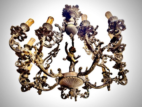 Barock kronleuchter aus bronze - aus,