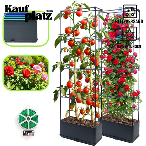 Hochbeet 140cm mit - , rankgitter