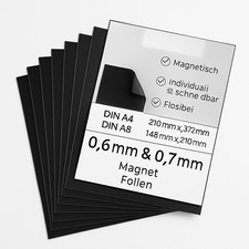 Magnetfolie DIN A4/A5 0,6mm