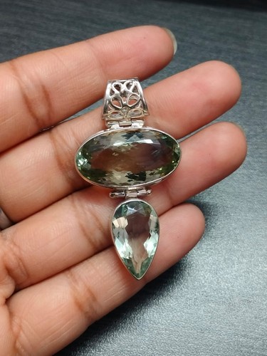 Natürlicher grüner amethyst - natürlicher,