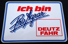 Werbe-Aufkleber Deutz Fahr Ich