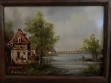 Älteres Ölbild Gemälde, echtes Ölgemälde, handgemalt, im Holzrahmen unsigniert