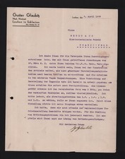 LAUBAN, Brief 1936, Gustav Glaubitz Mechanische Werkstätte
