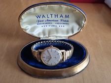 SCHÖNE,SEHR SELTENE VINTAGE WALTHAM HERREN ARMBANDUHR IN ORGINAL BOX