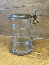WMF Bierkrug Glaskrug Mit Zinndeckel Wie Neu Retro Vintage