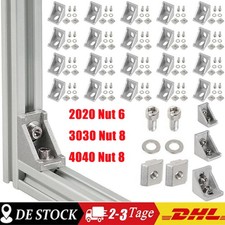 80x Eckwinkel 40x40 Winkel Nut