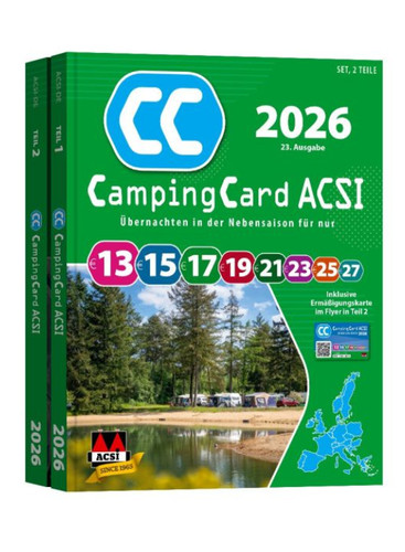 Camping card acsi - camping, 2026,