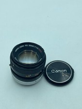 Canon FD 50mm 1,4 S.S.C. Objektiv funktioniert