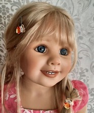 Künstlerpuppe "Bettina" Monika Peter-Leicht, Vollvinyl., Inkl. Zertifikat 