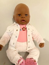 1chou chou 48cm dunkle haut  neuwertig funktion  für die kleinen muttis