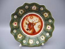 Villeroy & Boch Gebäckschale Toy's Fantasy Hirsch grün D=16,5 cm Weihnachten