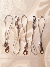 5 Handy Anhänger mit Karabiner ♥ Schmuckherstellung Charms in Silber Weihnachten
