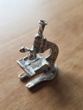 Silber Miniatur Mikroskop 800 Handarbeit Vintage Sterling Figur Antik 11,16g