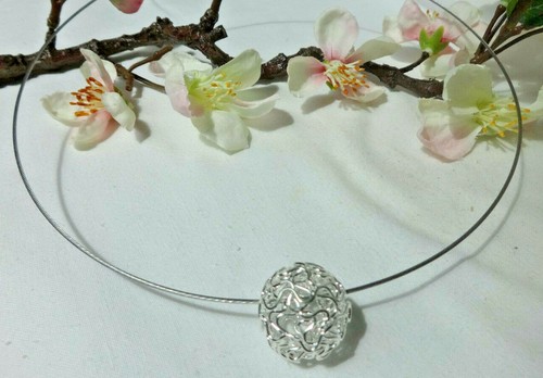 Silber kugel reif halsreif - reif,