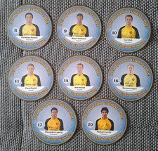 8 Bierdeckel --- Radeberger Brauerei --- Spieler von Dynamo Dresden