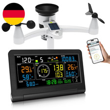 Urageuxy 14-In-1 Wetterstation Wlan, Wetterstation Mit Regenmesser, Windmesser, 