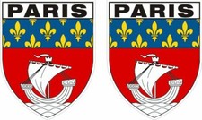 Paris 2 x Aufkleber Frankreich