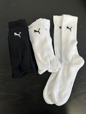 #A566: 9 Paar PUMA Sportsocken Tennissocken  schwarz/weiß Gr. 43-46