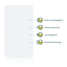 6x Schutzfolie matt für