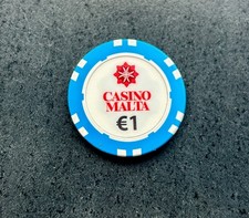 Spielbank Casino Malta * 1€ Poker Casino Chip Jeton * Casino Malta