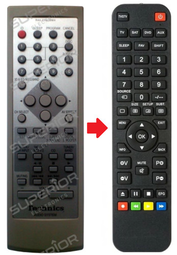 Ersatz fernbedienung technics - fernbedienung,