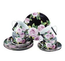 Kaffee-Service "Black-Rose", 12-teilig